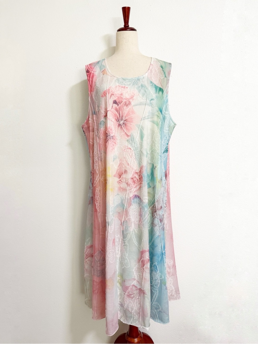 Serengeti Floral Textured Midi Tank Dress